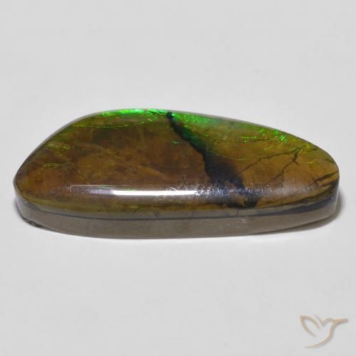 Ammolite Gemstone in 26.6 x 11.8 mm Size for Sale, Ammolite Stone in Multicolor Color