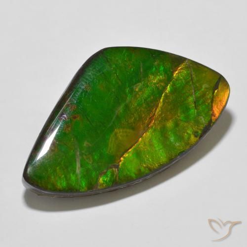 23.11 ct Multicolor Ammolite Stone, Natural Ammolite in Fancy Cabochon Shape for Sale