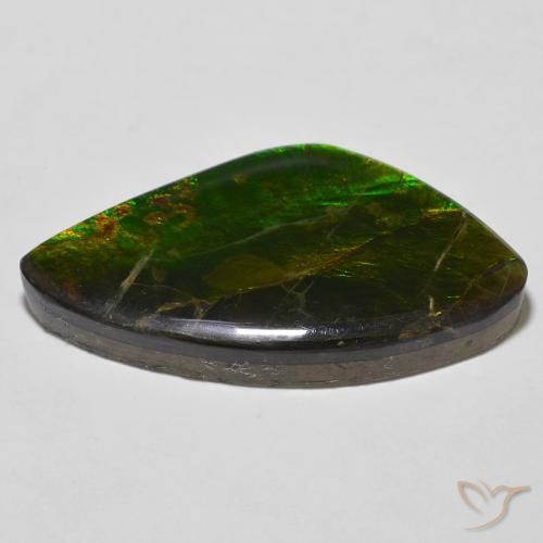 Ammolite Gemstone in 31.9 x 18.5 mm Size for Sale, Ammolite Stone in Multicolor Color