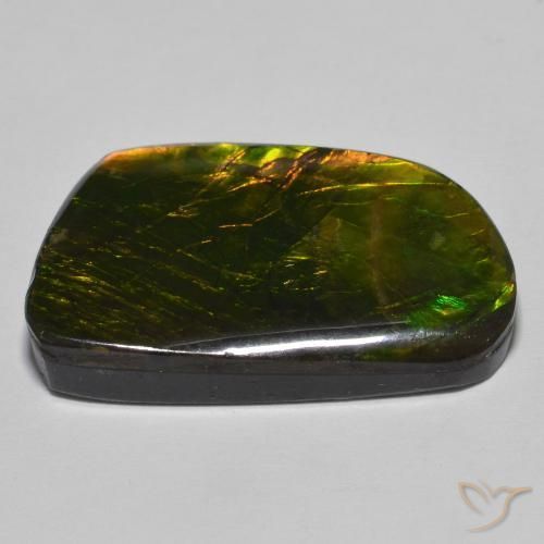 Ammolite Gemstone in 27.8 x 17.8 mm Size for Sale, Ammolite Stone in Multicolor Color
