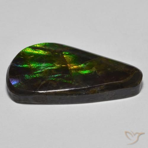 Ammolite Gemstone in 26.1 x 13.9 mm Size for Sale, Ammolite Stone in Multicolor Color