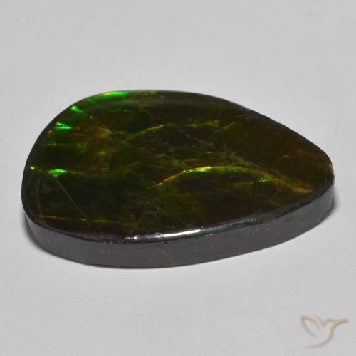 Ammolite Gemstone in 27.3 x 18.8 mm Size for Sale, Ammolite Stone in Multicolor Color