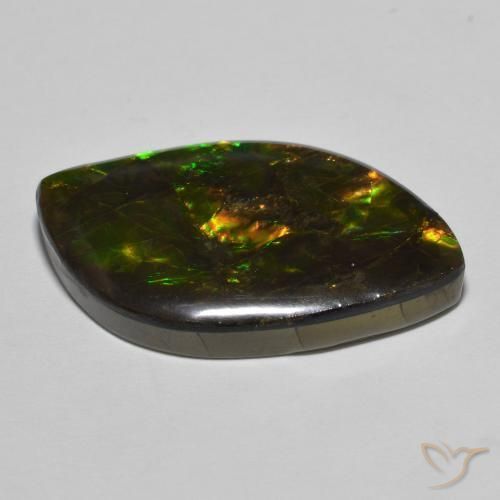 Ammolite Gemstone in 30.7 x 18.9 mm Size for Sale, Ammolite Stone in Multicolor Color