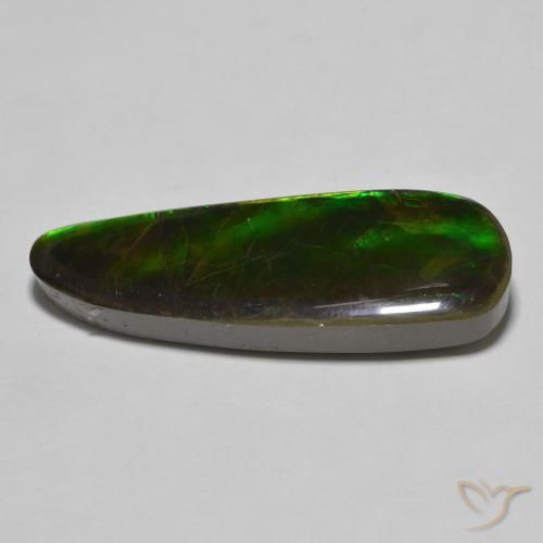 Ammolite Gemstone in 33 x 11.2 mm Size for Sale, Ammolite Stone in Multicolor Color