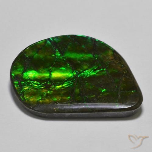 Ammolite Gemstone in 27 x 20 mm (calibrated) Size for Sale, Ammolite Stone in Multicolor Color