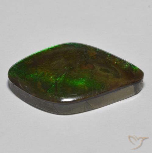 Ammolite Gemstone in 28.4 x 18.1 mm Size for Sale, Ammolite Stone in Multicolor Color