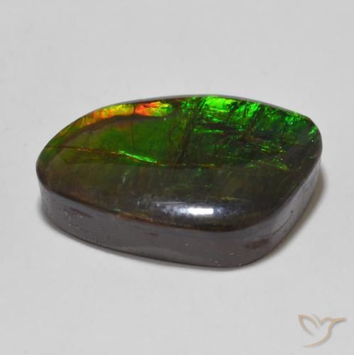 Ammolite Gemstone in 19.5 x 13 mm Size for Sale, Ammolite Stone in Multicolor Color