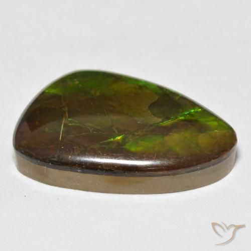 Ammolite Gemstone in 24.1 x 16.3 mm Size for Sale, Ammolite Stone in Multicolor Color