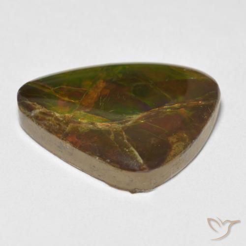 Ammolite Gemstone in 21.5 x 18 mm Size for Sale, Ammolite Stone in Multicolor Color