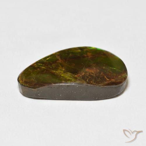 Ammolite Gemstone in 22.9 x 13.7 mm Size for Sale, Ammolite Stone in Multicolor Color