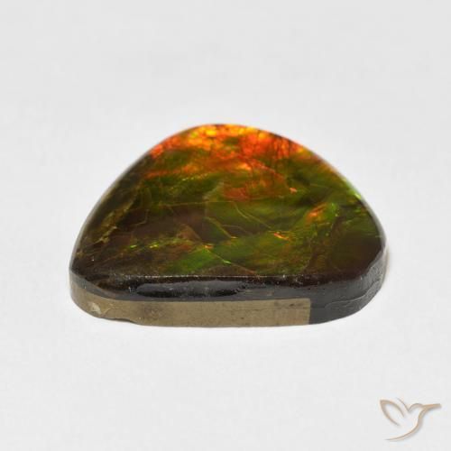 Ammolite Gemstone in 20 x 15 mm (calibrated) Size for Sale, Ammolite Stone in Multicolor Color