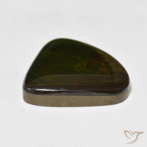 Ammolite Gemstone in 20.8 x 18.5 mm Size for Sale, Ammolite Stone in Multicolor Color