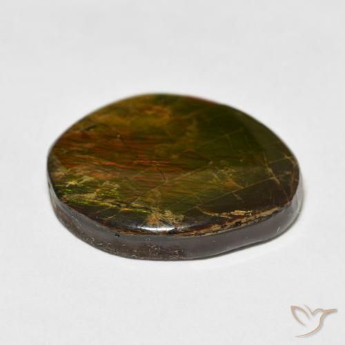 Ammolite Gemstone in 22.3 x 19.5 mm Size for Sale, Ammolite Stone in Multicolor Color