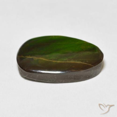 Ammolite Gemstone in 21.3 x 14.4 mm Size for Sale, Ammolite Stone in Multicolor Color