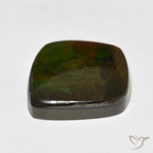 Ammolite Gemstone in 16.8 x 16.5 mm Size for Sale, Ammolite Stone in Multicolor Color