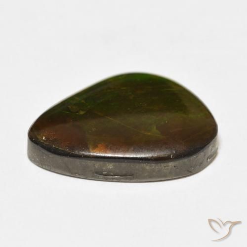 Ammolite Gemstone in 22.2 x 17.8 mm Size for Sale, Ammolite Stone in Multicolor Color