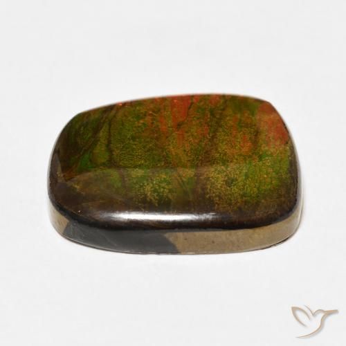 Ammolite Gemstone in 20.4 x 16.9 mm Size for Sale, Ammolite Stone in Multicolor Color