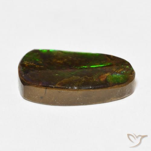 Ammolite Gemstone in 21.4 x 12 mm Size for Sale, Ammolite Stone in Multicolor Color