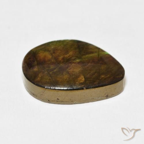 Ammolite Gemstone in 20 x 15 mm (calibrated) Size for Sale, Ammolite Stone in Multicolor Color