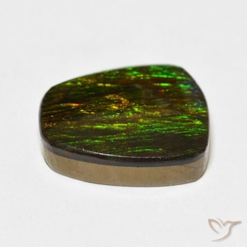Ammolite Gemstone in 17 x 15.3 mm Size for Sale, Ammolite Stone in Multicolor Color