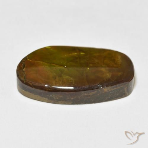 Ammolite Gemstone in 24.3 x 14.6 mm Size for Sale, Ammolite Stone in Multicolor Color