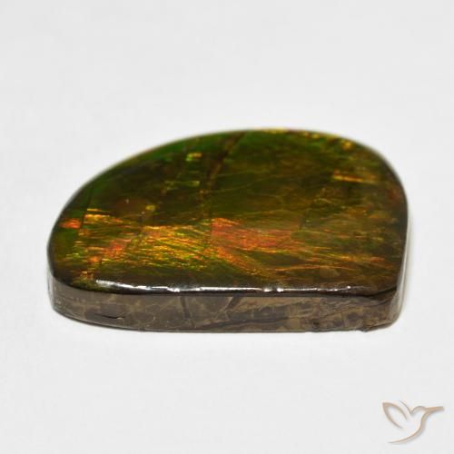 Ammolite Gemstone in 24.6 x 19.3 mm Size for Sale, Ammolite Stone in Multicolor Color