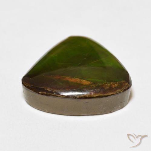 Ammolite Gemstone in 16 x 16 mm (calibrated) Size for Sale, Ammolite Stone in Multicolor Color