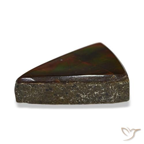 Ammolite Gemstone in 12.4 x 8.8 mm Size for Sale, Ammolite Stone in Multicolor Color