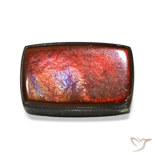 4.13ct Multicolor Ammolite, Baguette, Opaque