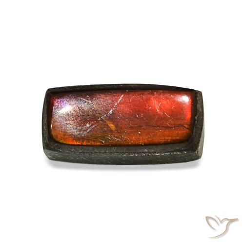 1.65ct Multicolor Ammolite, Baguette, Opaque