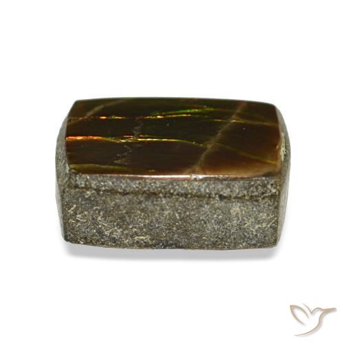 Ammolite Gemstone in 7 x 5.3 mm Size for Sale, Ammolite Stone in Multicolor Color