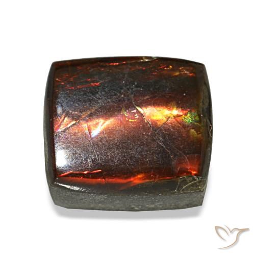 1.93ct Multicolor Ammolite, Baguette, Opaque