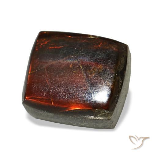 1.93 ct Multicolor Ammolite Stone, Natural Ammolite in Baguette Cabochon Shape for Sale