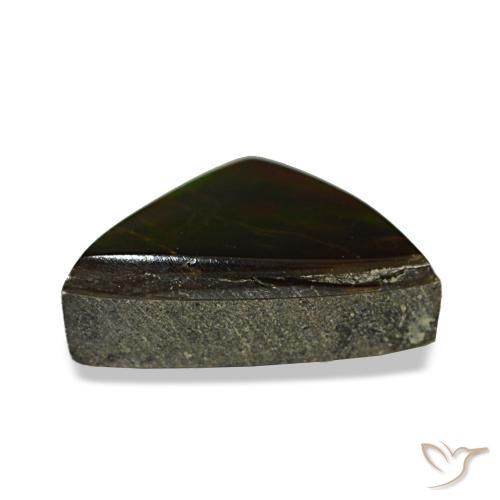 Ammolite Gemstone in 9.8 x 7.4 mm Size for Sale, Ammolite Stone in Multicolor Color