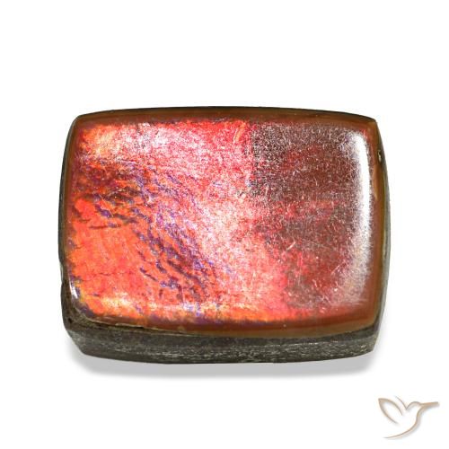 4.63ct Multicolor Ammolite, Baguette, Opaque