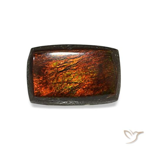 1.43ct Multicolor Ammolite, Baguette, Opaque