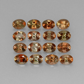 2.72 ctw Multicolor Andalusite Gemstones, Andalusite Gems in Oval Facet Shape for Sale.