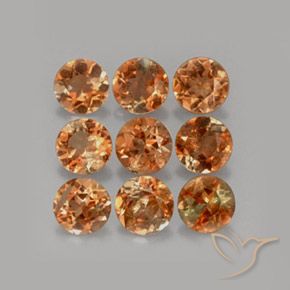 2.24 ctw Multicolor Andalusite Stones, Natural Andalusite in Round Facet Shape for Sale
