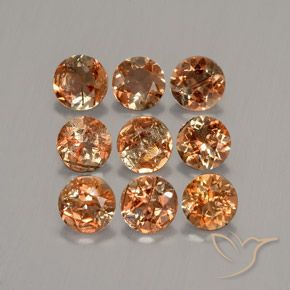 Андалузит круглой огранки 2,25 карат, 4 мм, из Бразилии, Photo A