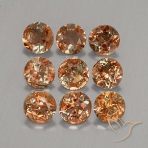 2.25 ctw Multicolor Andalusite Stones, Natural Andalusite in Round Facet Shape for Sale