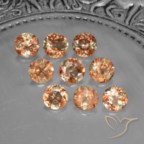 2.27 ctw Multicolor Andalusite Stones, Natural Andalusite in Round Facet Shape for Sale
