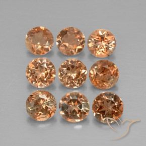 2.31 ctw Multicolor Andalusite Stones, Natural Andalusite in Round Facet Shape for Sale