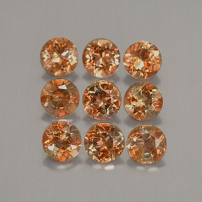 2.34 ctw Multicolor Andalusite Stones, Natural Andalusite in Round Facet Shape for Sale