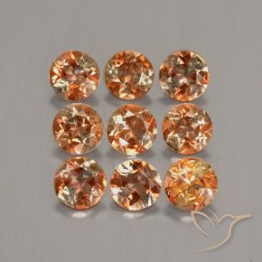 2.38 ctw Multicolor Andalusite Stones, Natural Andalusite in Round Facet Shape for Sale