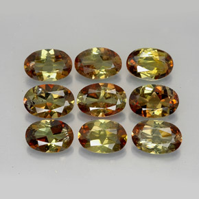 3.62 ct Multicolor Andalusite Gemstone, Andalusite Gem in Oval Facet Shape for Sale.