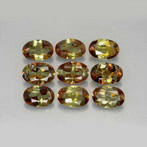 3.62 ct Multicolor Andalusite Stone, Natural Andalusite in Oval Facet Shape for Sale