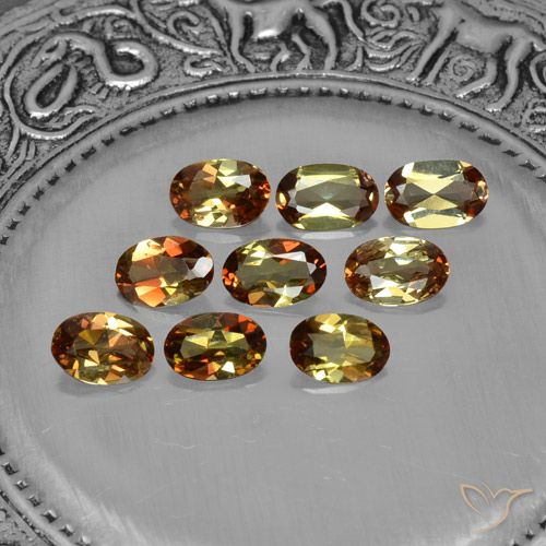 Lote de Andalucita Multicolor Ovalada de 9 piezas de Brasil - Peso 3,15 ct en total / promedio. 0,35 ct cada uno, Tamaño 5,8 x 4,1mm, Color: Multicolor, Dureza Mohs 7.5 Adecuado para joyas de uso diario, Photo A