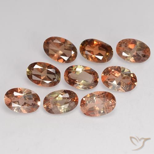 3.75 ctw Multicolor Andalusite Stones, Natural Andalusite in Oval Facet Shape for Sale
