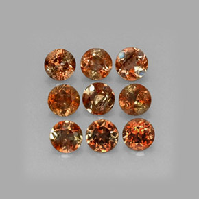 2.26 ctw Multicolor Andalusite Stones, Natural Andalusite in Round Facet Shape for Sale