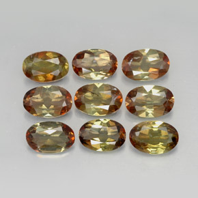 3.35 ct Multicolor Andalusite Gemstone, Andalusite Gem in Oval Facet Shape for Sale.